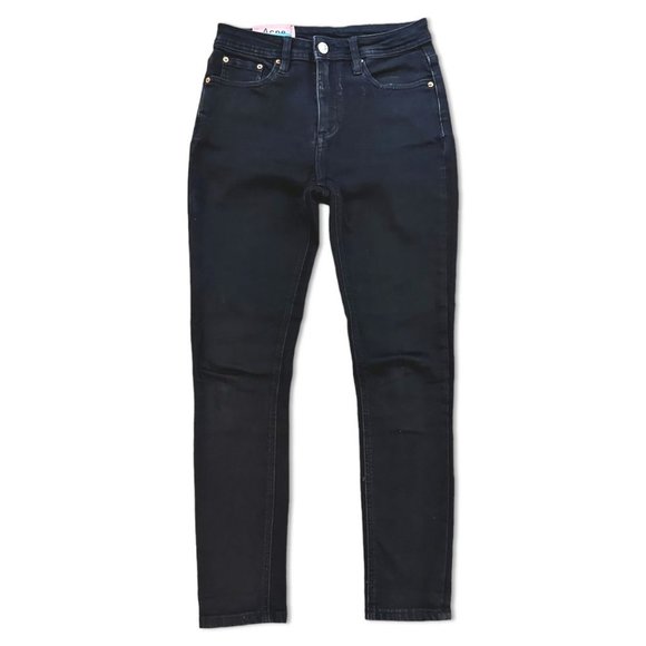 Acne Studios Denim - Acne Studios Skinny Jean Size 27 Mid Rise Slim Fit Ankle Black